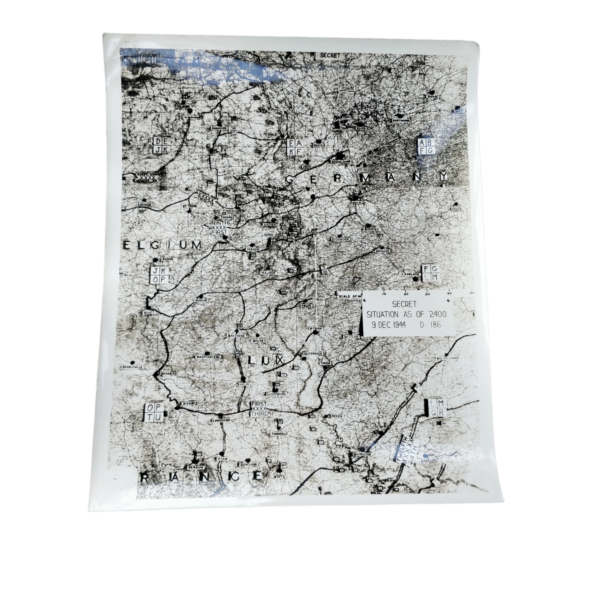 WWII US Aerial Photograph December 1944