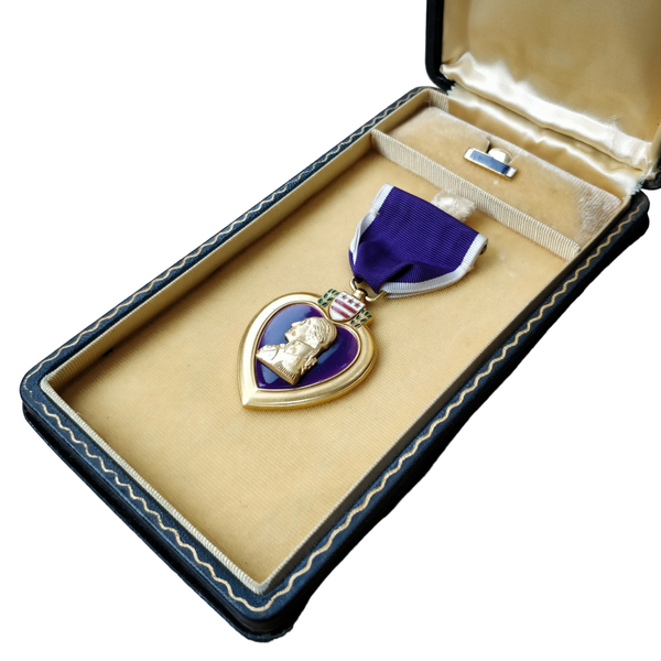 WWII US Purple Heart Medal With Box