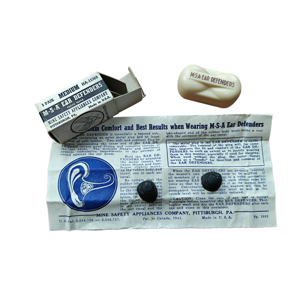 WWII US Air Force Ear Defenders In Box Medium