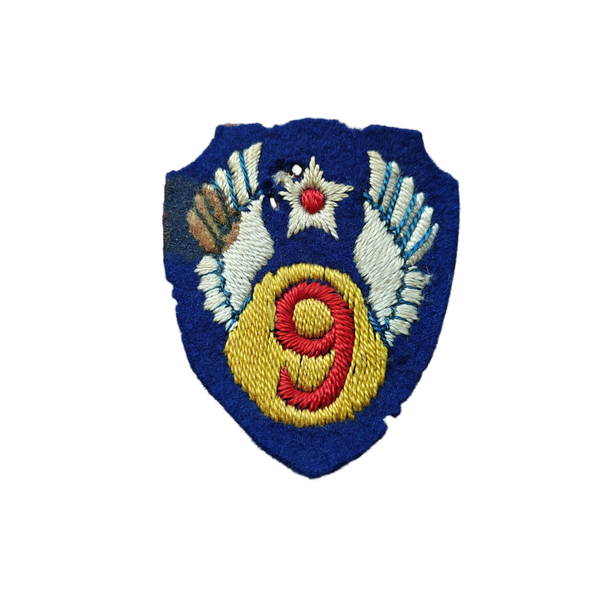 WWII USAAF 9th Air Force Patch British Made