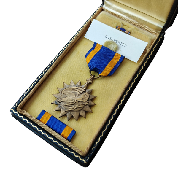WWII US Air Medal With Box Named