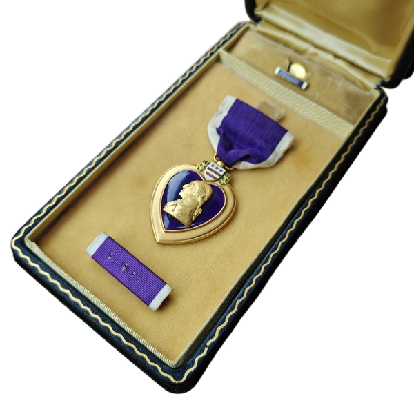 WWII US Purple Heart Medal With Box