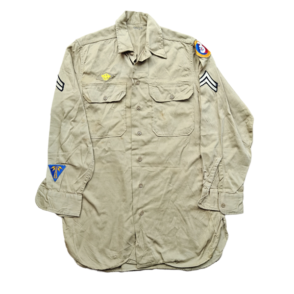 WWII US Khaki Shirt 3rd Air Force