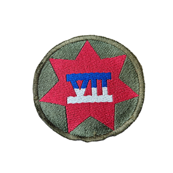 WWII US 7th Army Corps Patch German Made