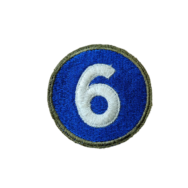 WWII US 6th Army Corps Patch Greenback
