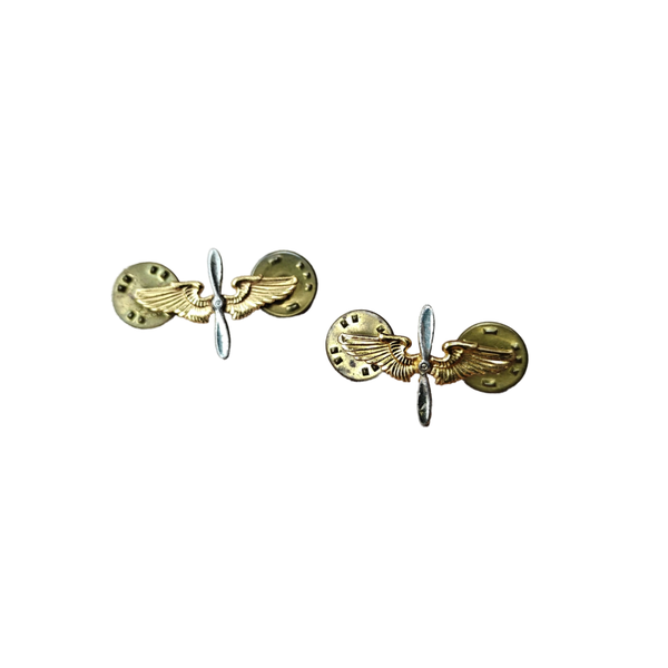 WWII US Collar Pin Set Air Force