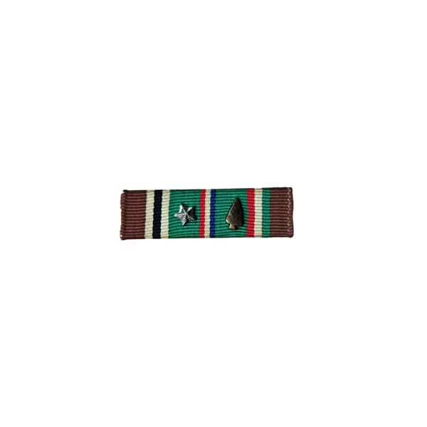 WWII US Ribbon Bar European/African Campaign Medal With Invasion Arrow