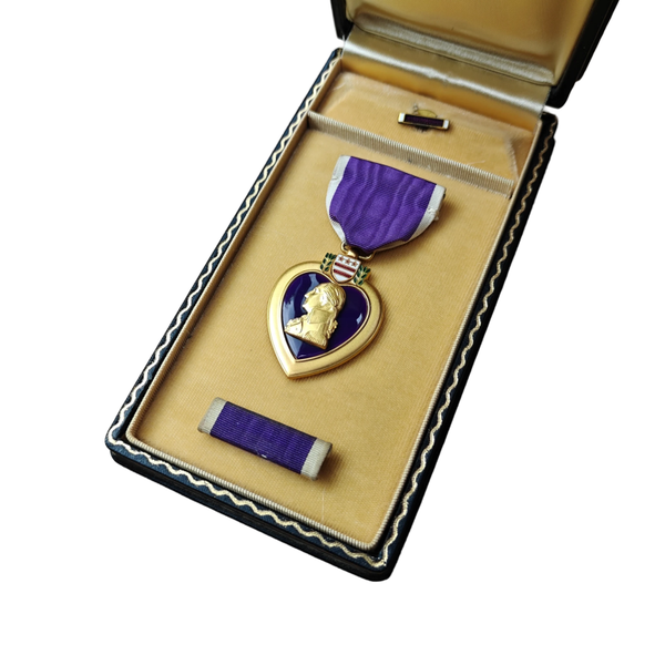WWII US Purple Heart Medal With Box