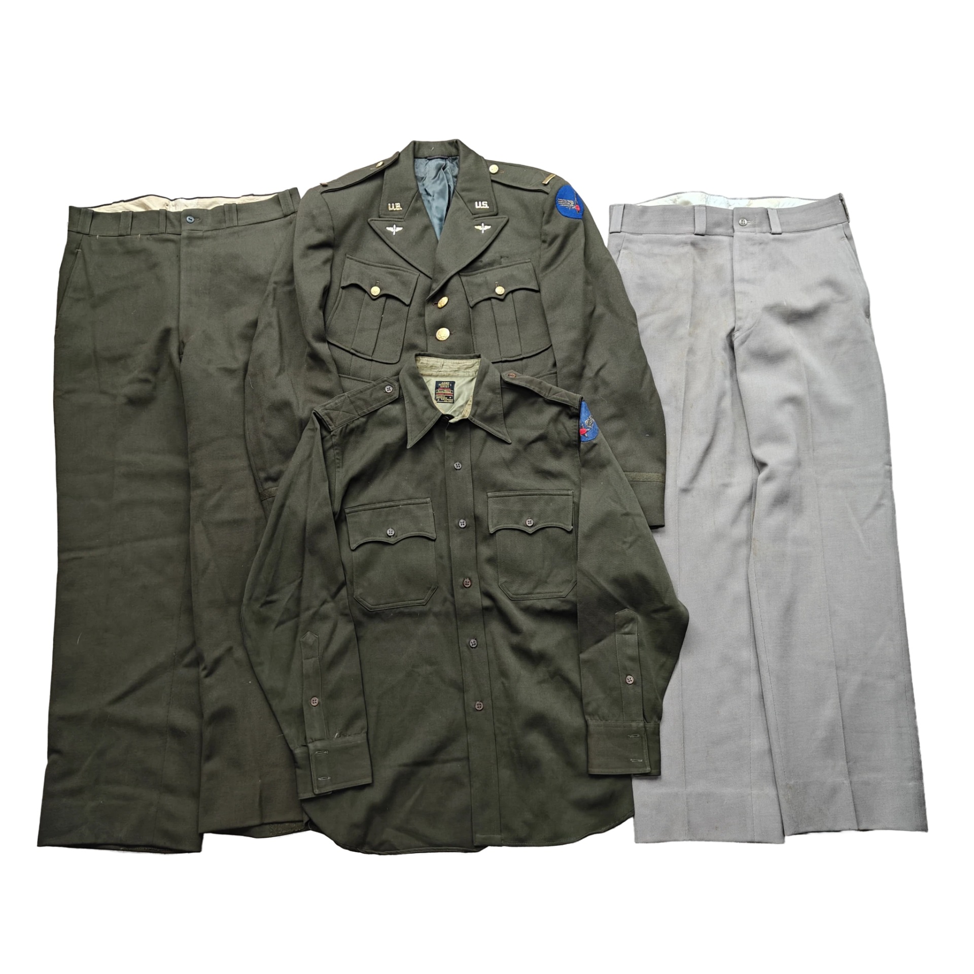 WWII USAAF Officers Uniform Grouping Named