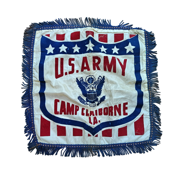 WWII US Sweetheart Pillow Camp Claiborne