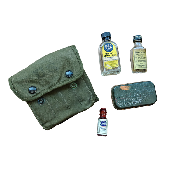 WWII US Jungle First Aid Pouch With Contents