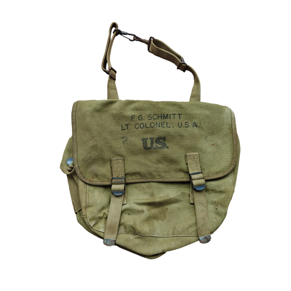 WWII US Musette Bag Named 1944