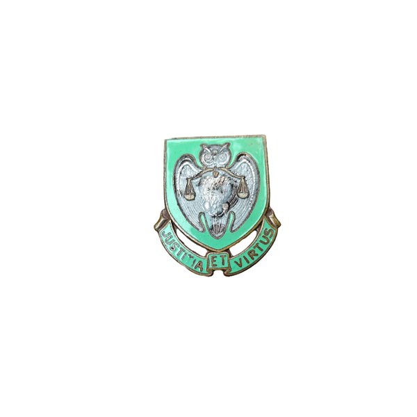 WWII US DUI Pin Military Police School