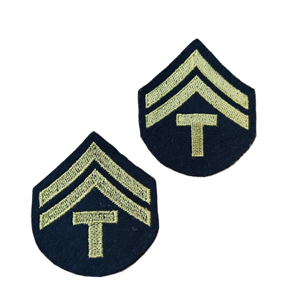 WWII US Technician 5th Grade Rank Stripes British Made
