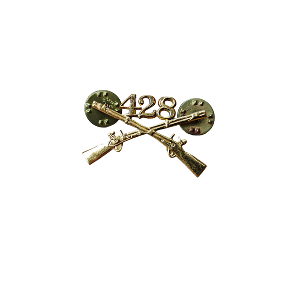 WWII US Collar Pin 428th Infantry Regiment
