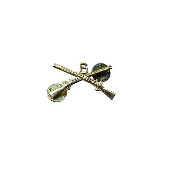 WWII US Collar Pin 6th Infantry Regiment