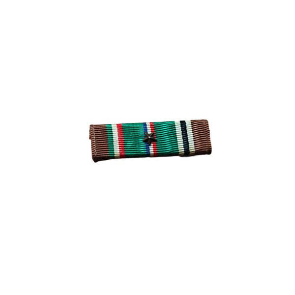 WWII US Ribbon Bar European/African Campaign Medal 1 Star