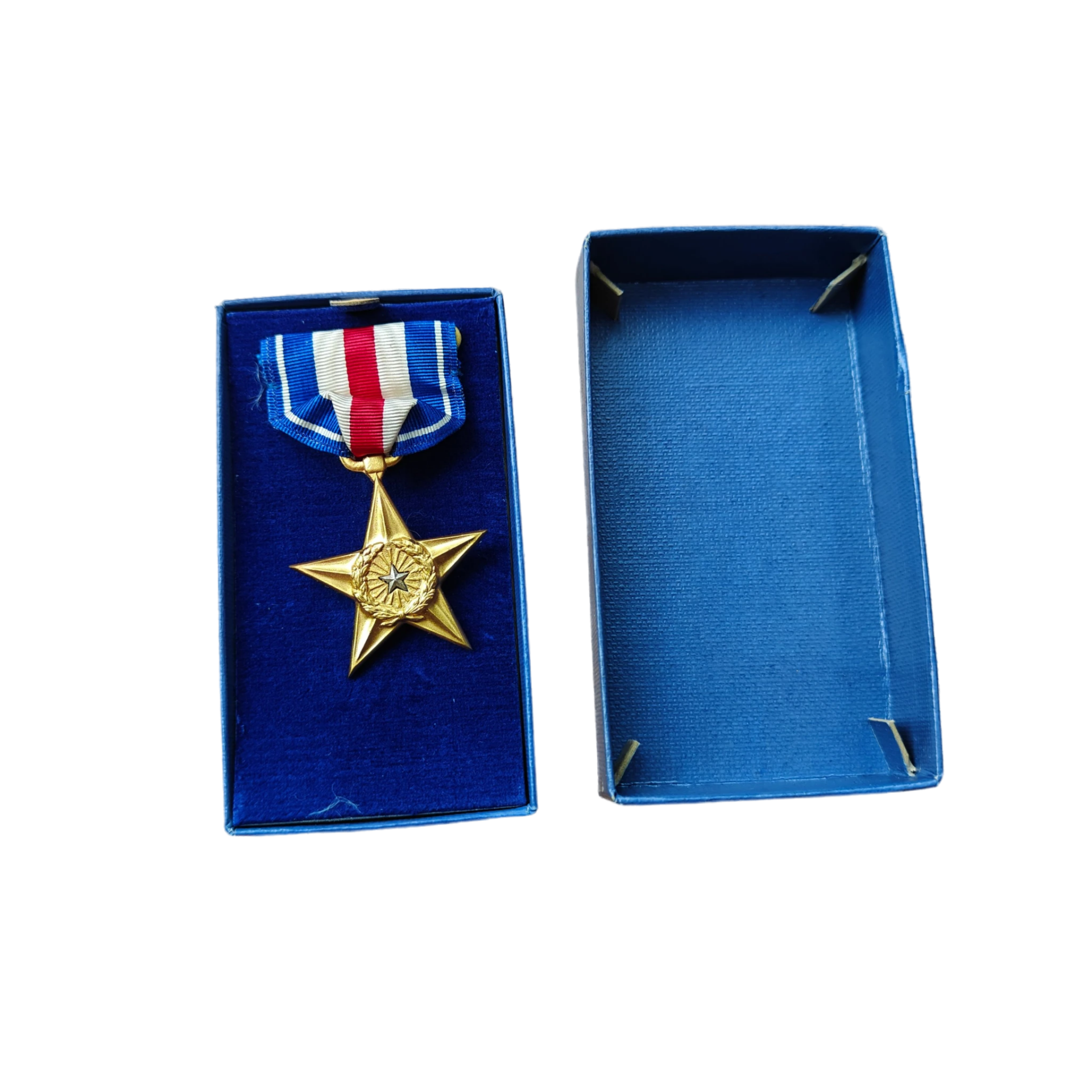 WWII US Silver Star Medal In Box