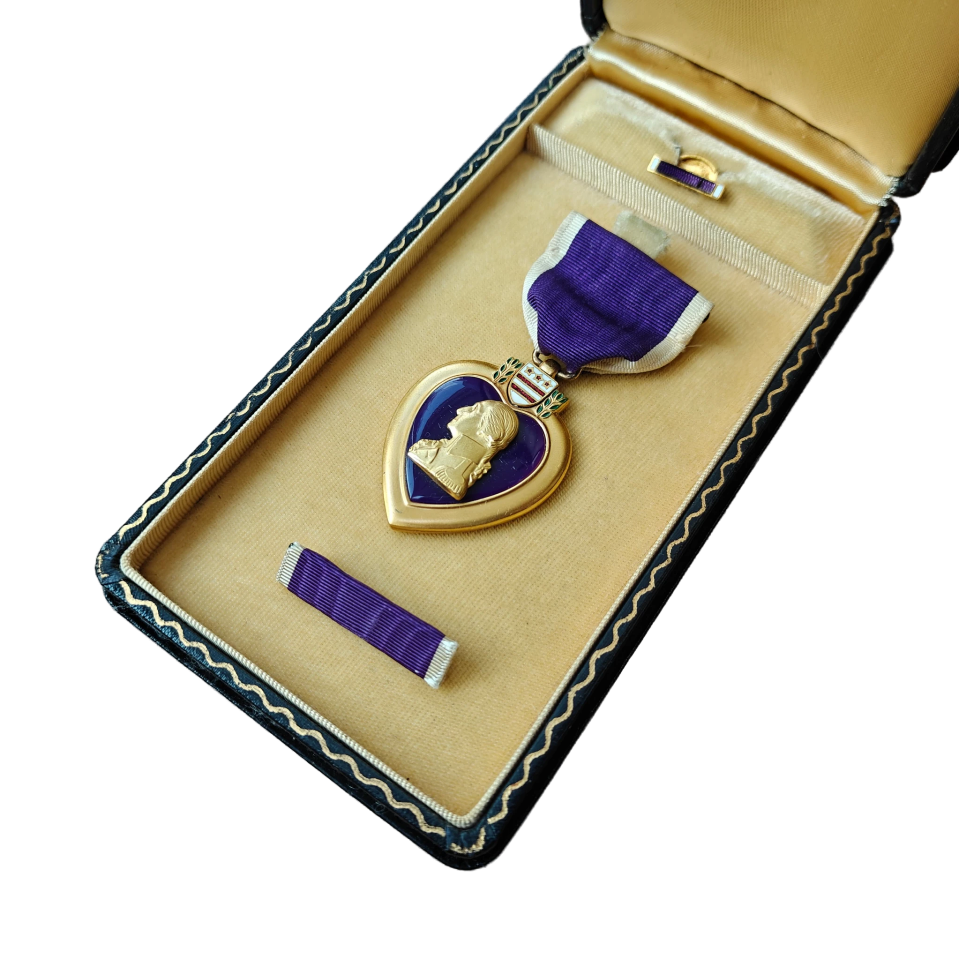 WWII US Purple Heart Medal With Box