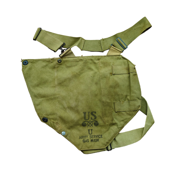 WWII US Service Gas Mask Bag