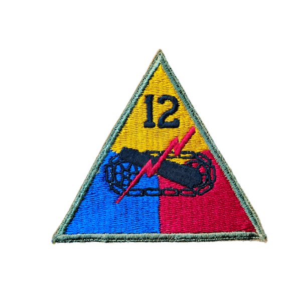 WWII US 12th Armored Division Patch