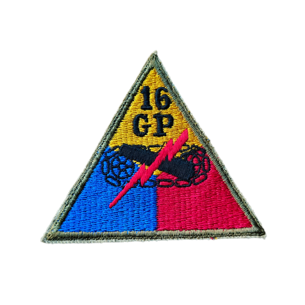 WWII US 16th Armored Group Patch