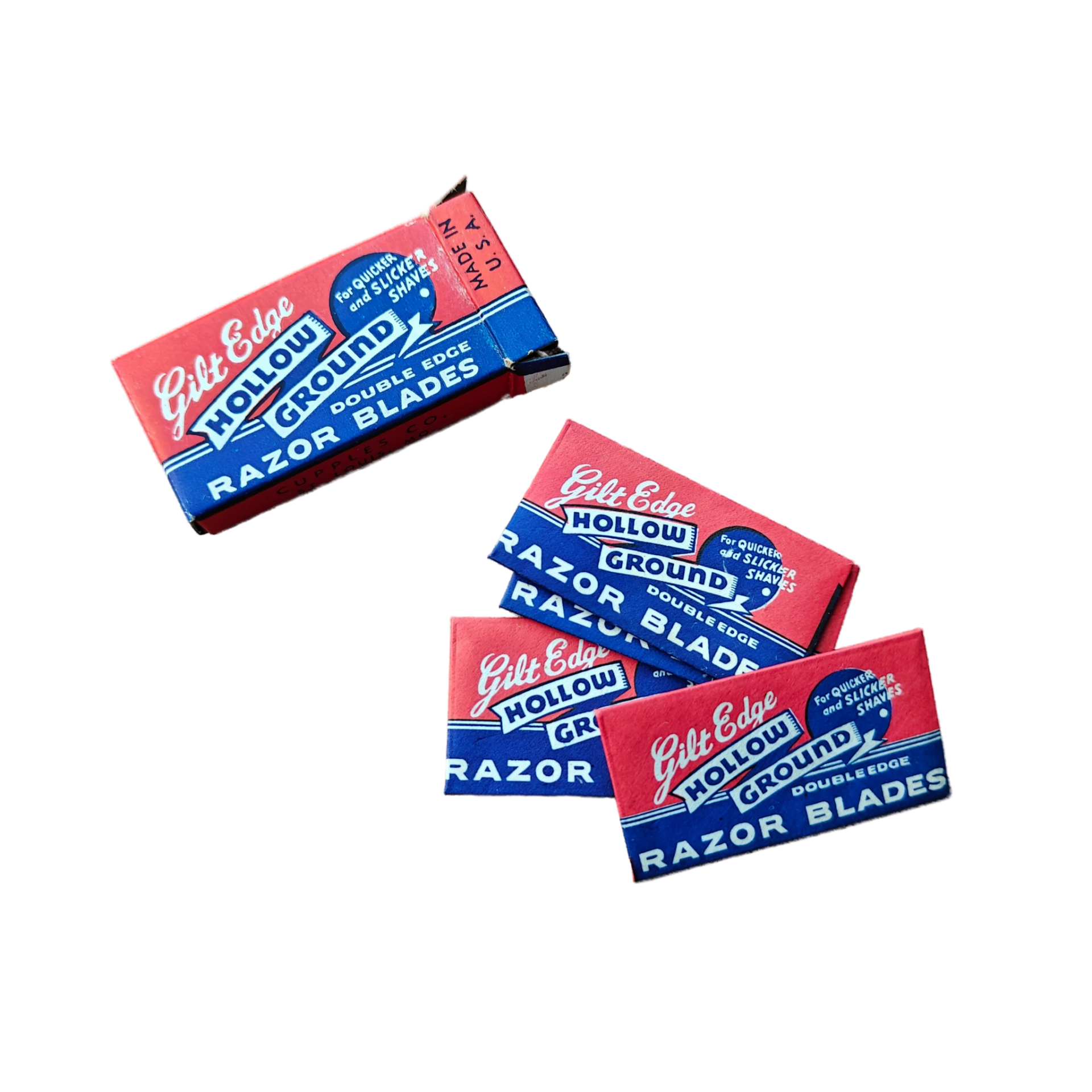 WWII US Razor Blades Hollow Ground