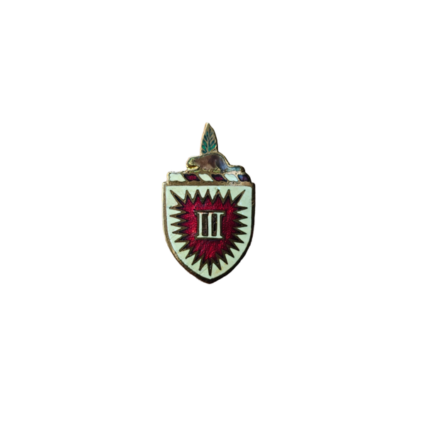 WWII US DUI Pin 3rd Engineers Battalion