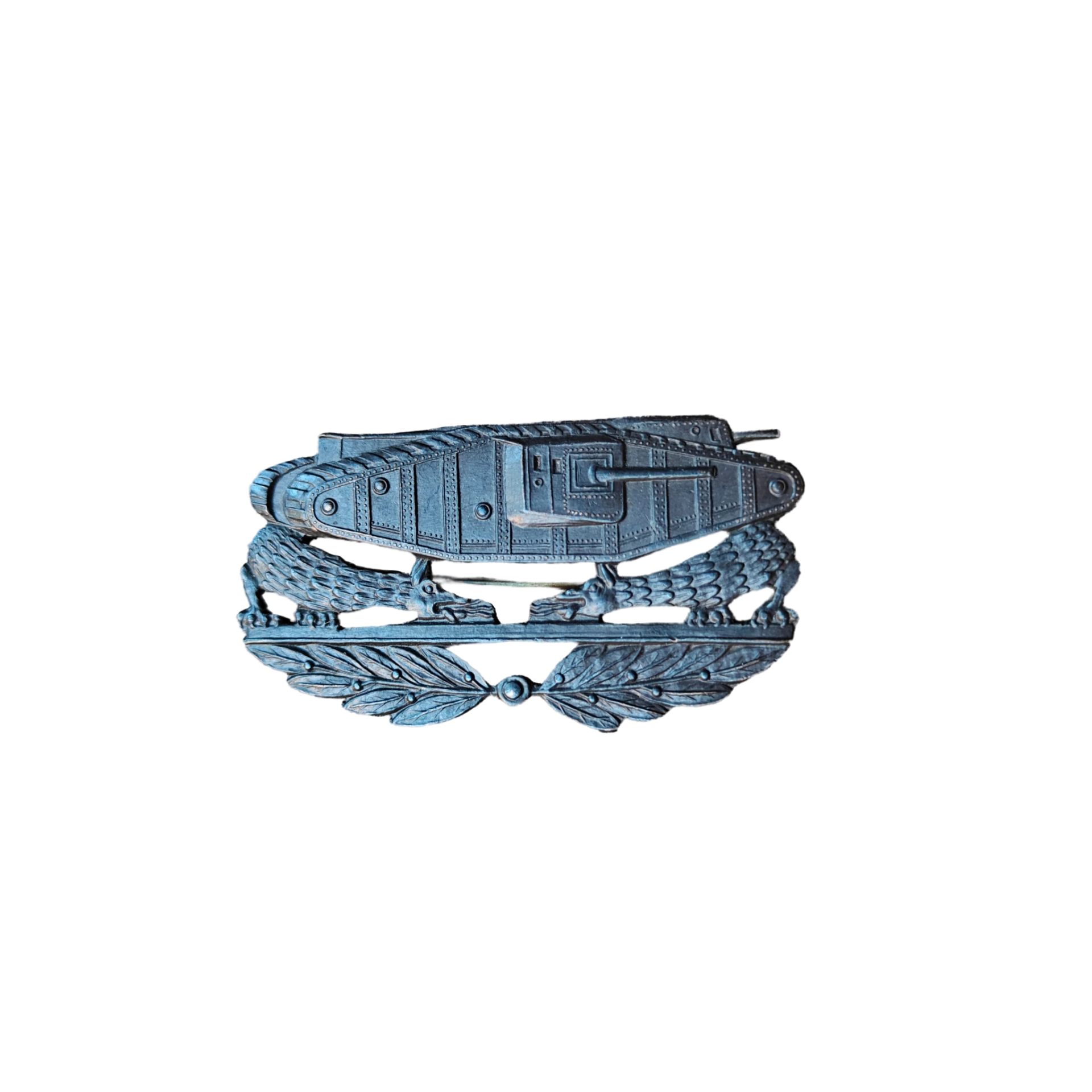 WWI US Collar Pin Armored