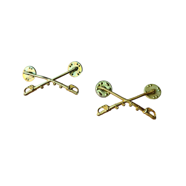 WWII US Collar Pin Set Cavalry