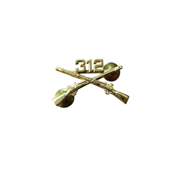WWII US Collar Pin 312th Infantry Regiment