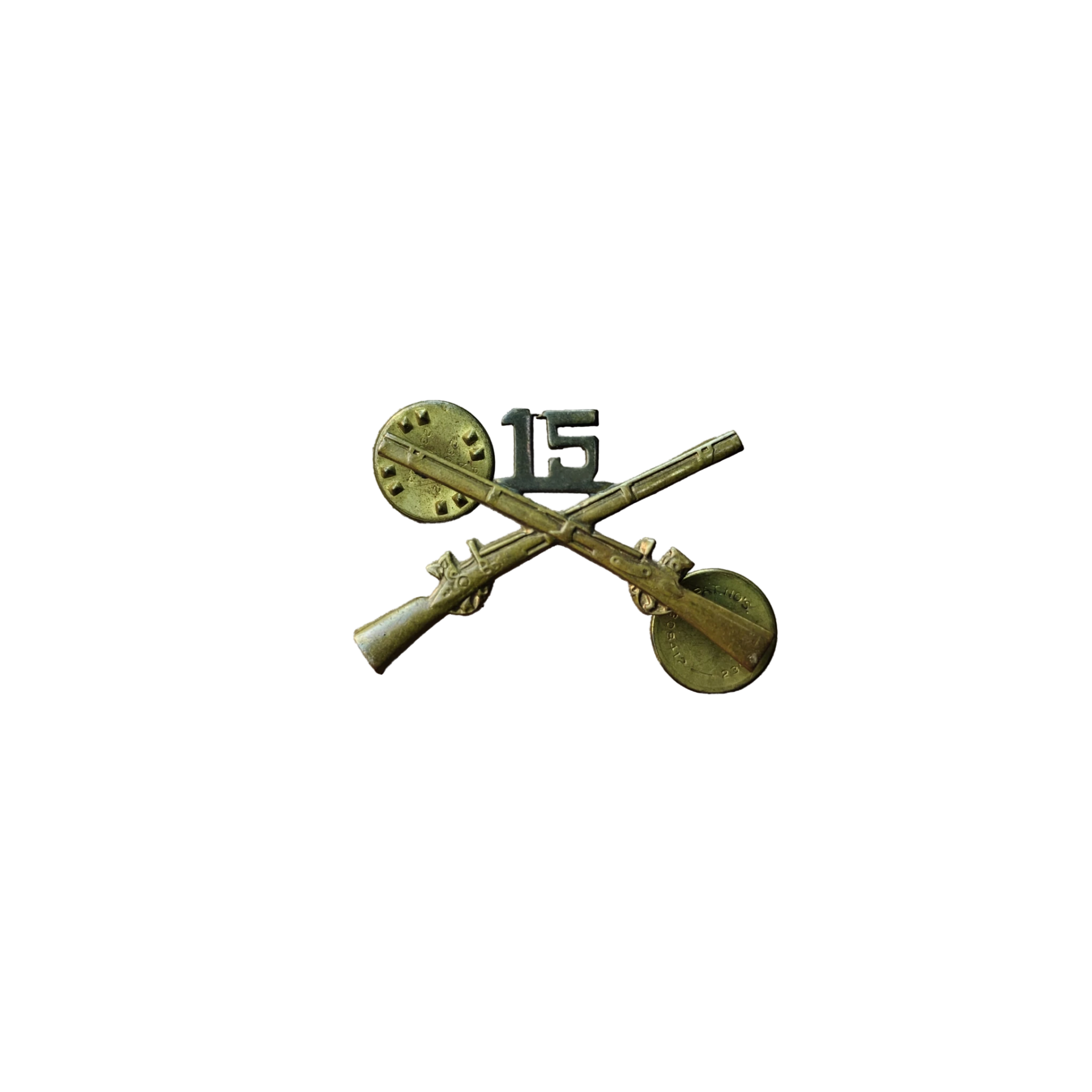 WWII US Collar Pin 15th Infantry Regiment