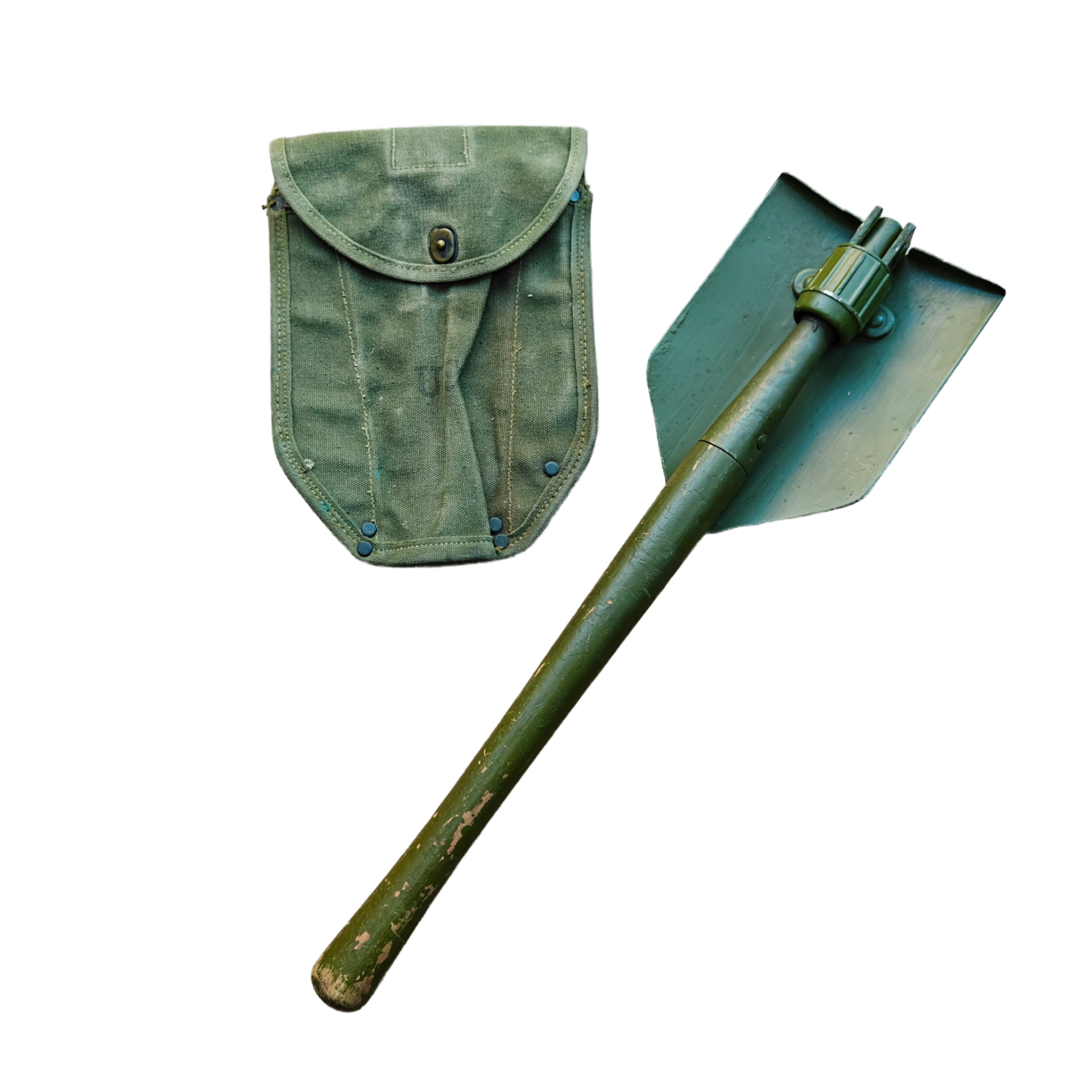 WWII US M43 Shovel With Carrier