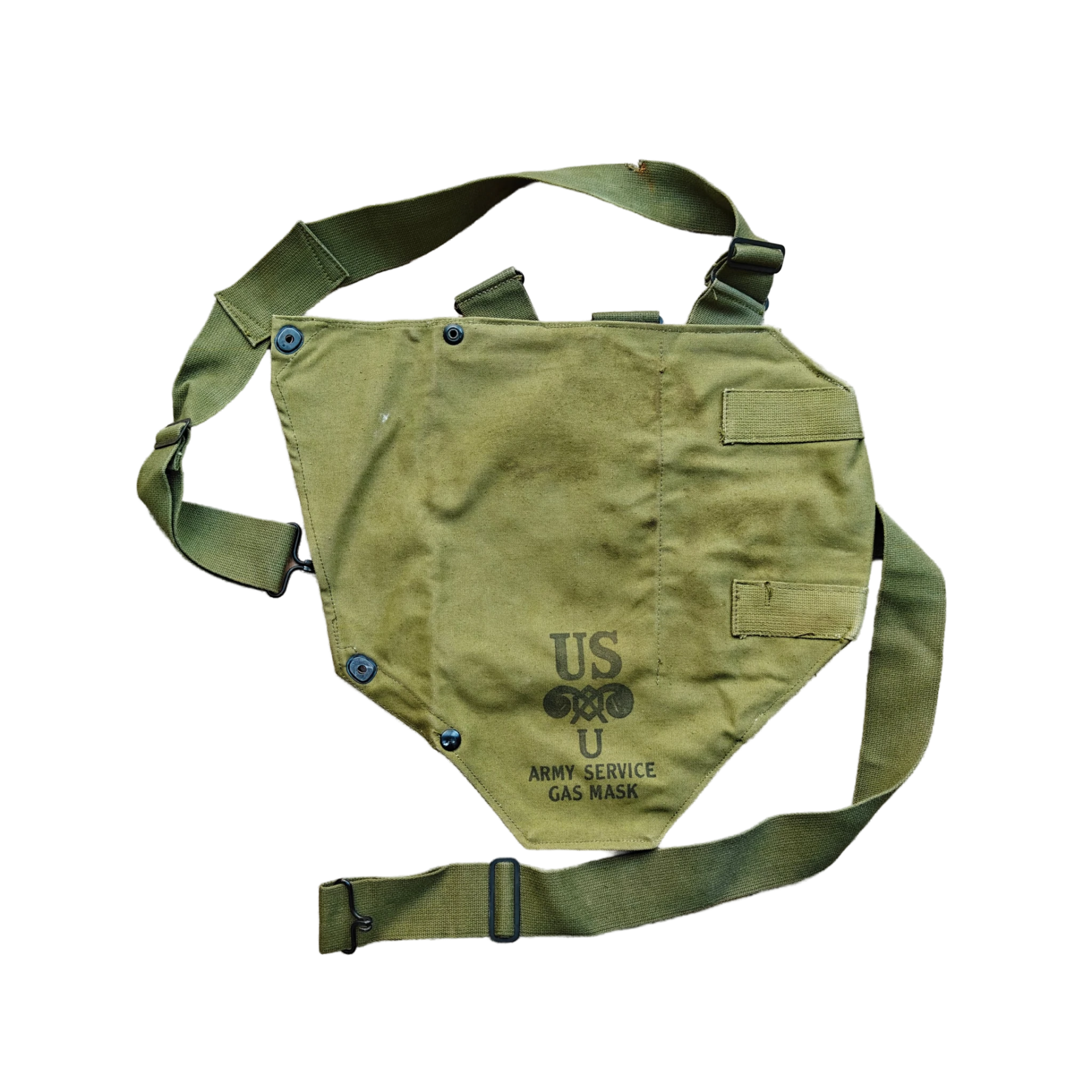 WWII US Service Gas Mask Bag