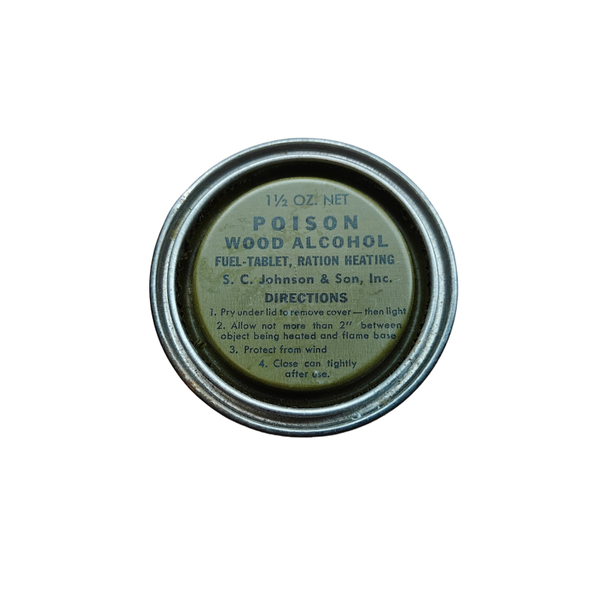 WWII US Wood Alcohol Tin