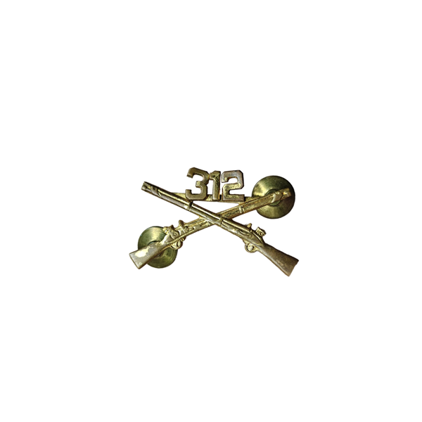 WWII US Collar Pin 312th Infantry Regiment