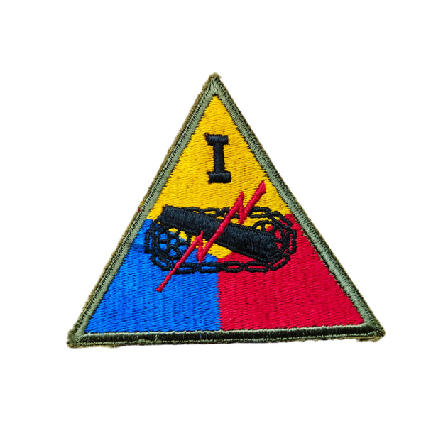 WWII US 1st Armored Corps Patch Greenback