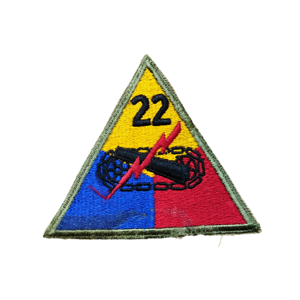WWII US 22nd Tank Battalion Patch