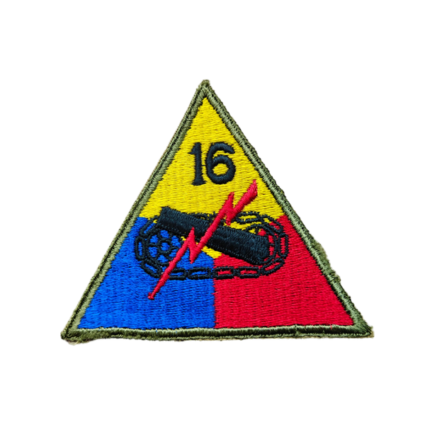 WWII US 16th Armored Division Patch