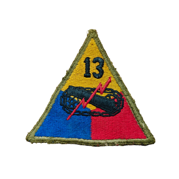 WWII US 13th Armored Division Patch Greenback