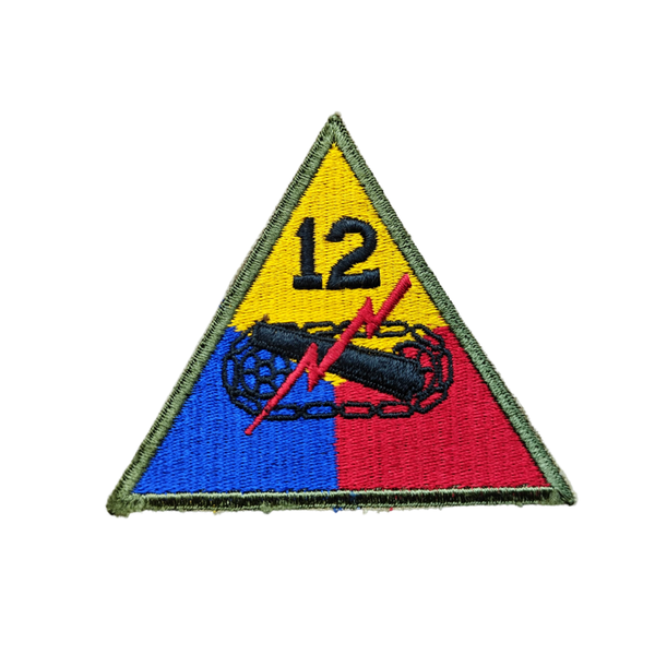WWII US 12th Armored Division Patch