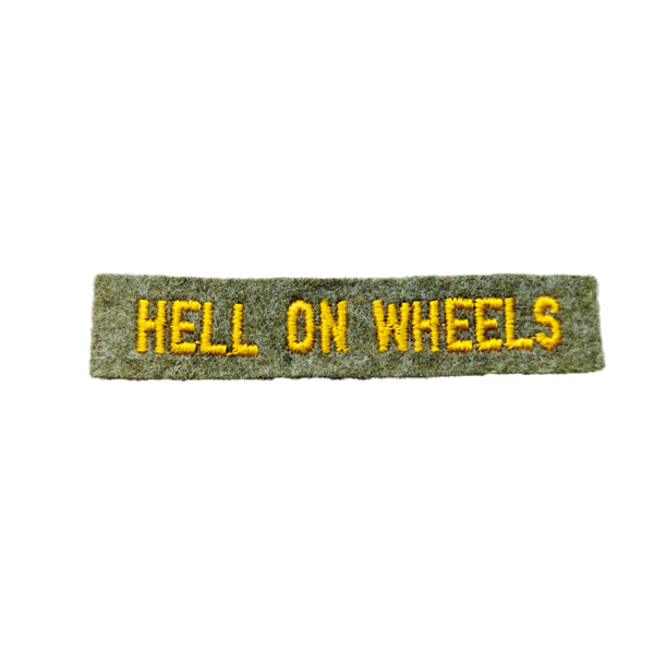 WWII US 2nd Armored Division Hell On Wheels Tab