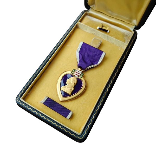 WWII US Purple Heart Medal With Box