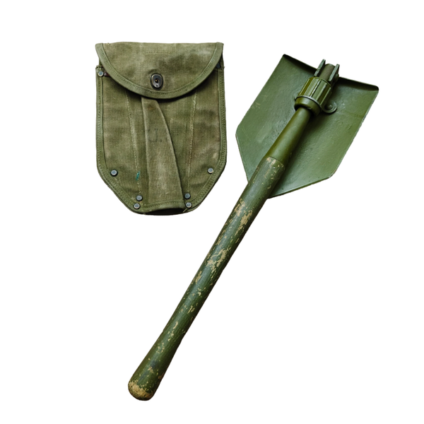 WWII US M43 Shovel With Carrier 1944