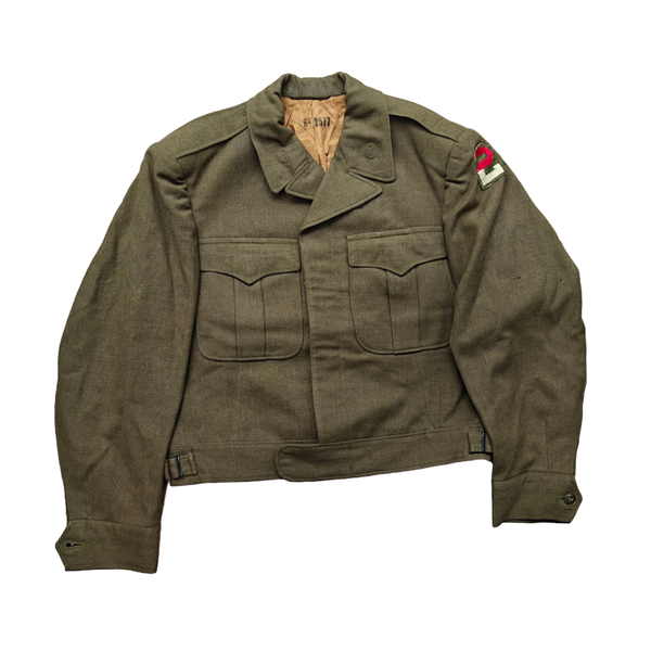 WWII US Officers Ike Jacket 2nd Army