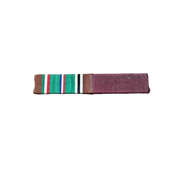 WWII US Ribbon Bar European Campaign, Navy Good Conduct Medal 1