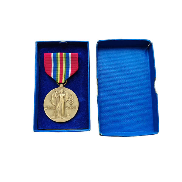 WWII US Merchant Marine Victory Medal In Box Rare