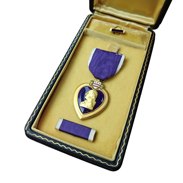 WWII US Purple Heart Medal With Box