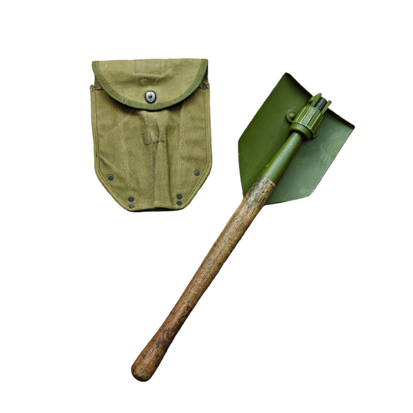 WWII US M43 Shovel With Carrier