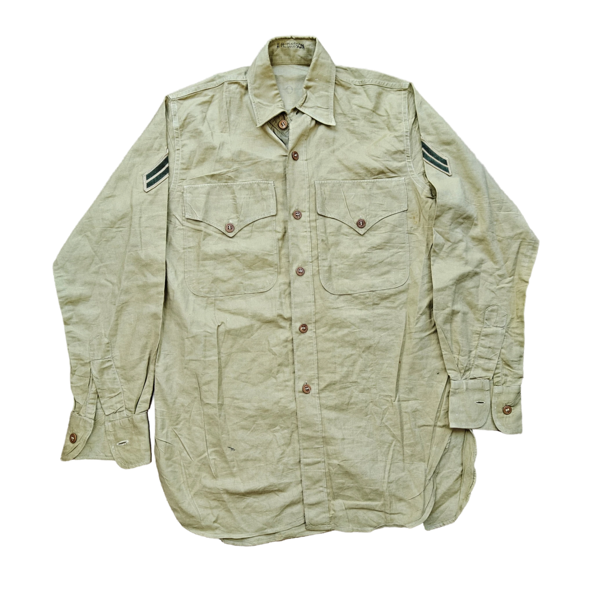 WWII/Korea USMC Khaki Shirt Named